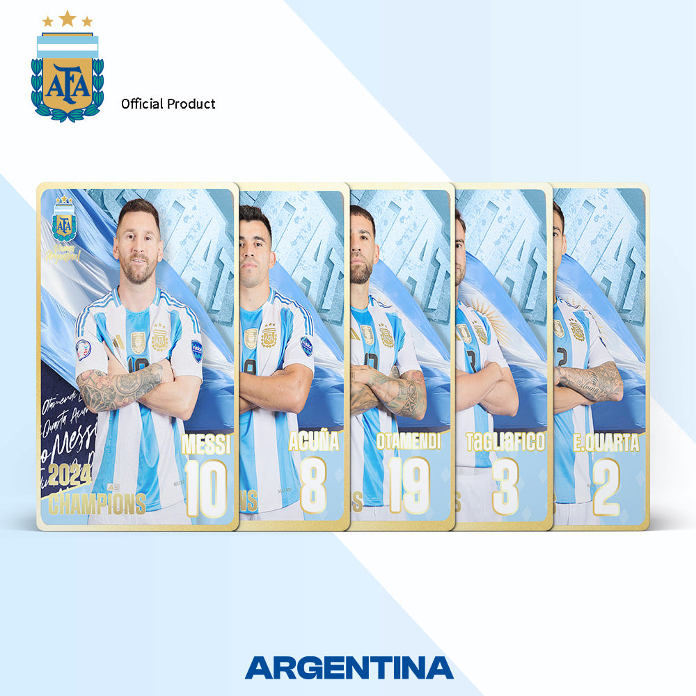 Argentina AFA 2024 Champions Player Card Set